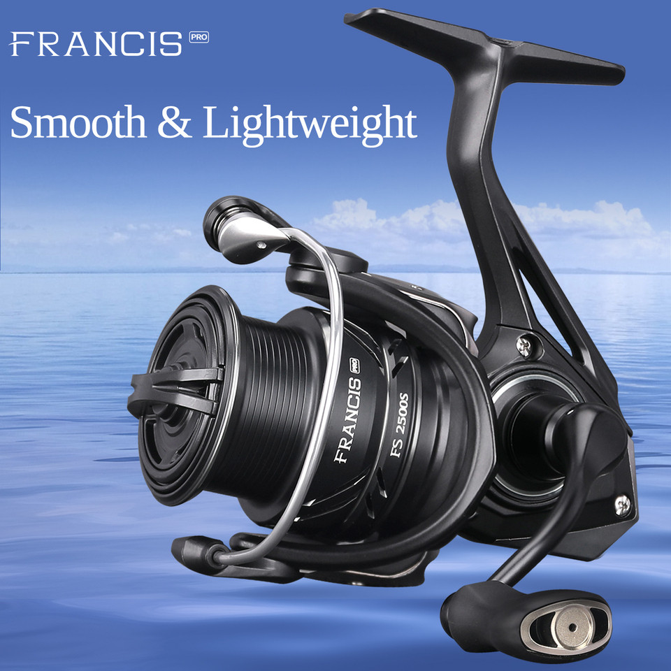 TSURINOYA FS PRO Spinning Fishing Reel FRANCIS 4kg Drag 165g Shallow Spool 5.2:1 9+1 bearings Versat