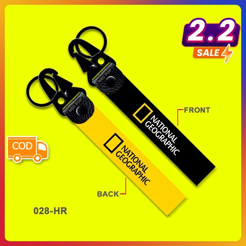 GANTUNGAN KUNCI PREMIUM LOGO NATIONAL GEOGRAPHIC KEYCHAIN NAT GEO NATGEO AKSESORIS BUKU NOVEL FILM D