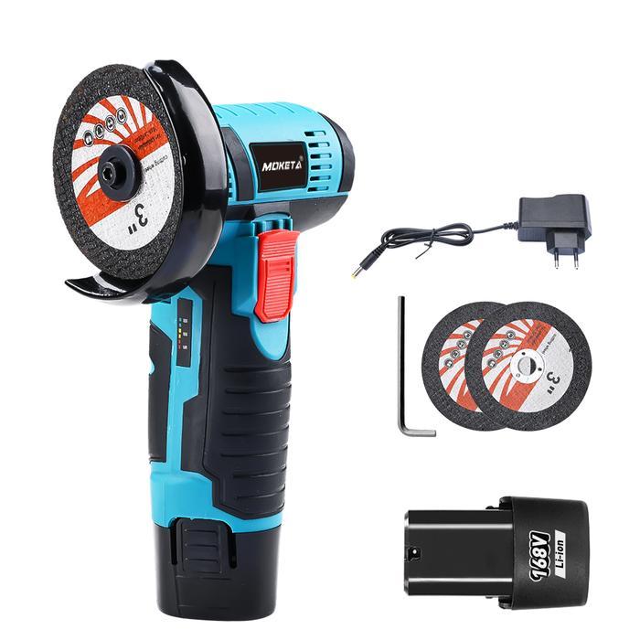 Mesin pemotong penggiling sudut mini baterai litium penggiling tangan elektrik tanpa sikat isi ulang