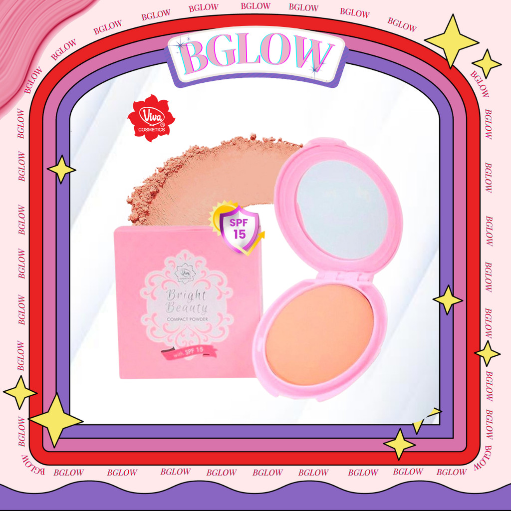 Viva Bright Beauty Compact Powder SPF 15 15gr - BB Compact Powder - Bedak Padat Wajah Foundation