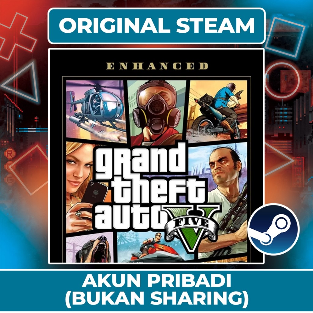 [ANP] GTA V Enhanced – Game PC Steam (Original) | Full Update DLC | Masuk ke Akun Pribadi