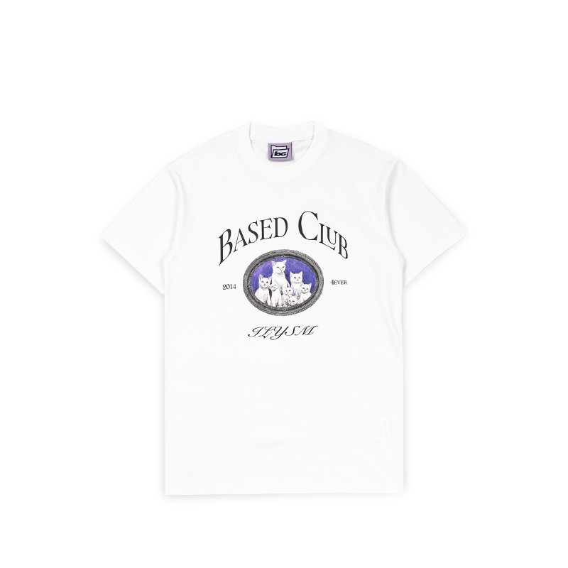 Based Club I Love You So Much Kaos Lengan Pendek Putih