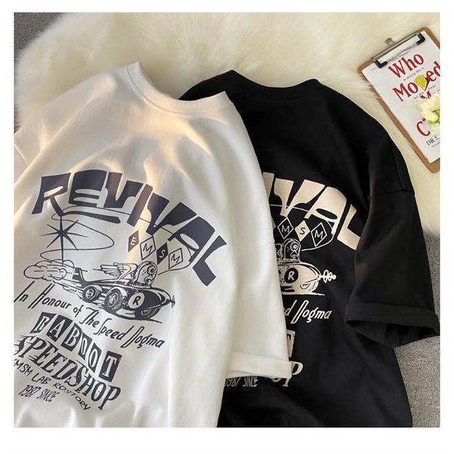 Kemeja-t Baju untuk lelaki dan wanita, kemeja-t grafik kereta lumba vintaj 90-an, kemeja-t Hip Hop b