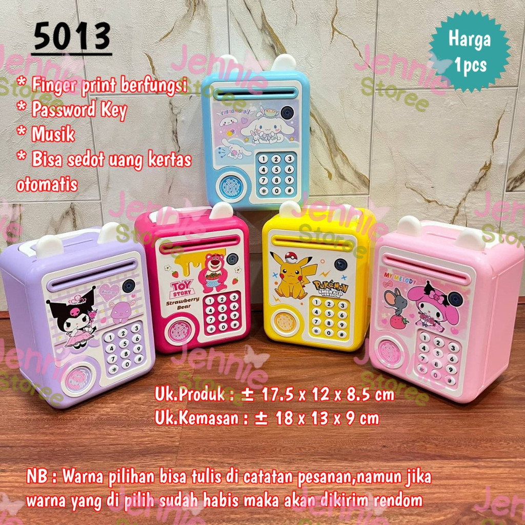 Mainan Celengan ATM Brankas Karakter /ATM Tabungan Uang Anak / Brankas ATM Mainan /  Celengan Anak