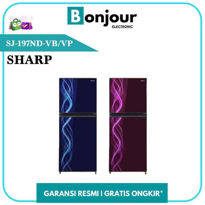 Kulkas Sharp SJ 197 ND 172L New Pattern Design Sharp SJ197ND SJ-197