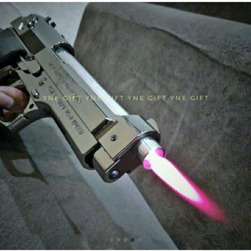 COD-Korek Gas Pistol Silver Besar/Mancis Bara