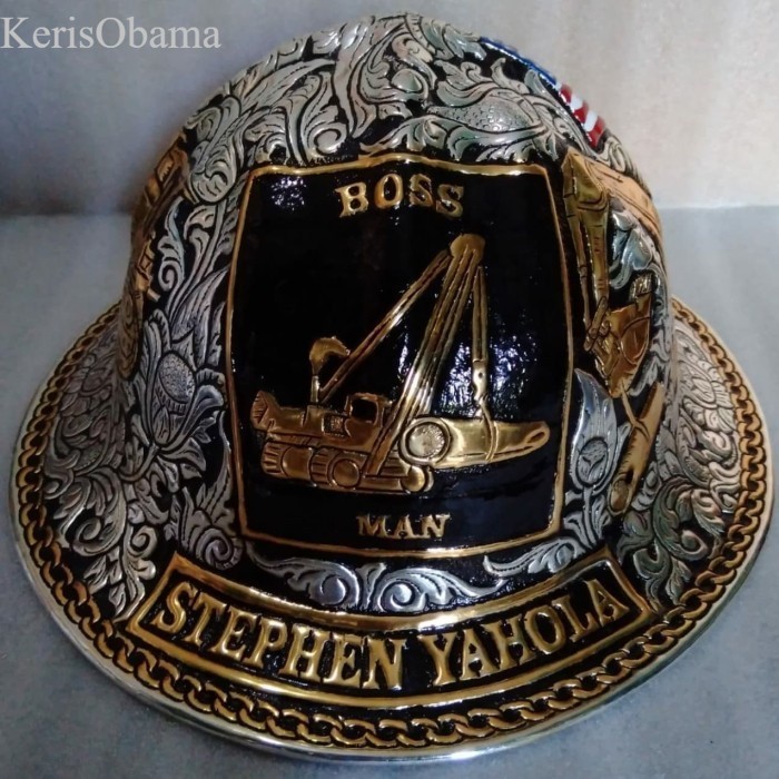 souvenir helm tambang antik KL10