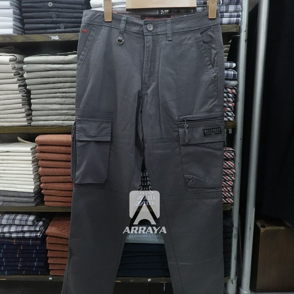 WATCHOUT Casual Celana Pria Cargo WP300980723 0425