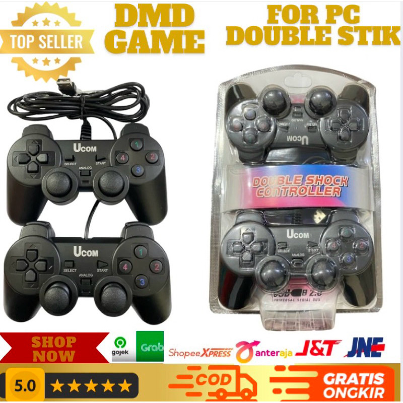 Promooooo Game pad double hitam // Stik pc double hitam // stik pc getar kwalitas super