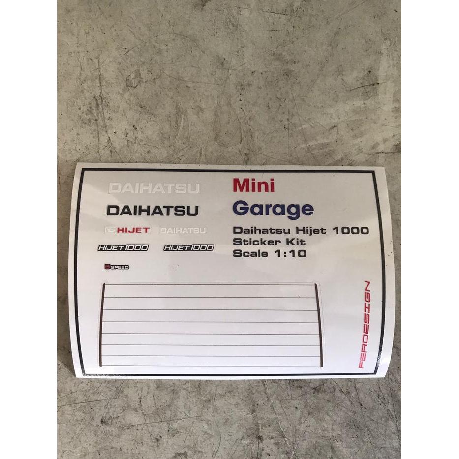 PLAYPOP Sticker RC Detailing Daihatsu Hijet WPL D42