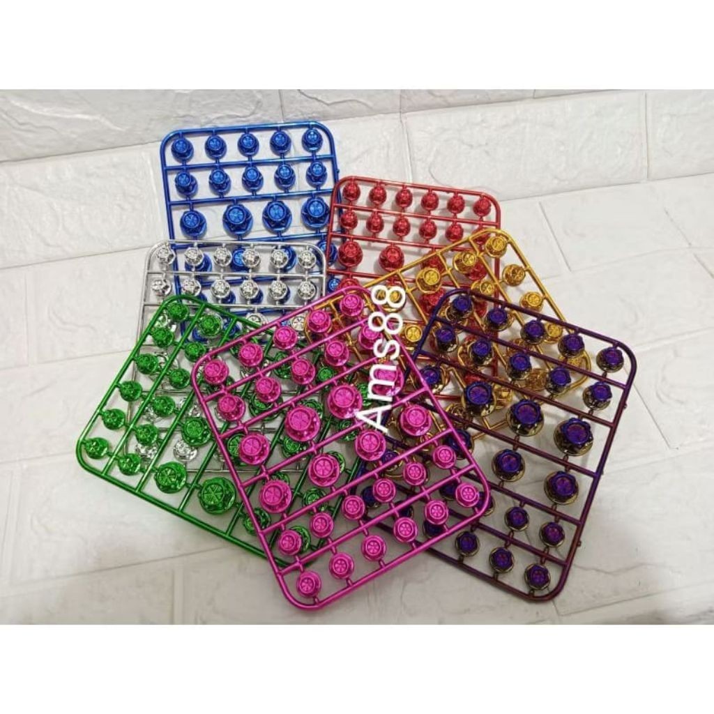 Promo Cover baut flower 30pcs Tutup baut variasi Motor model flower 1 papan Universal Motor Mio Vari