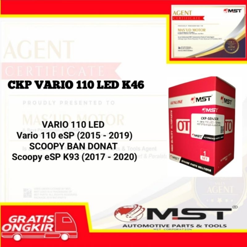 SENSOR CKP VARIO 110 LED 2015-2019 k46. CKP SCOOPY BAN DONAT K93 2017-2020. (KAKI 4.) MST