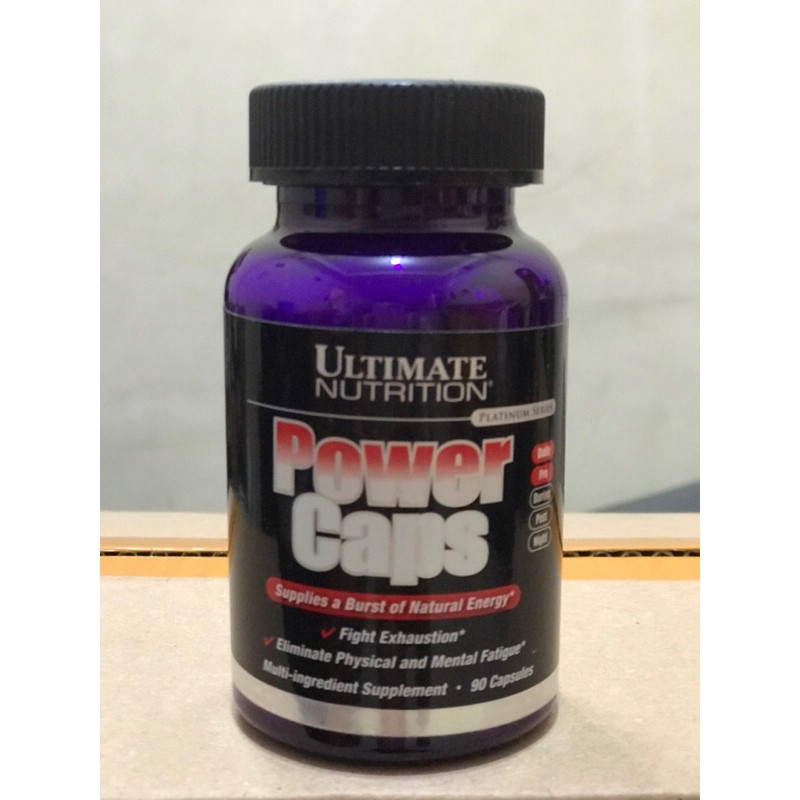 (Bonus Vitamin) Ultimate Nutrition Power Caps Powercaps isi 90 Caps