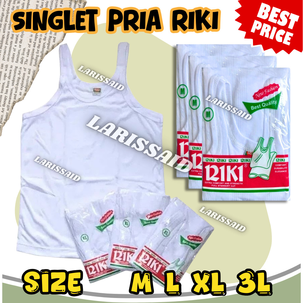Termurah Kaos Dalam Pria Dewasa / Kaos Kutang Pria Dewasa Riki