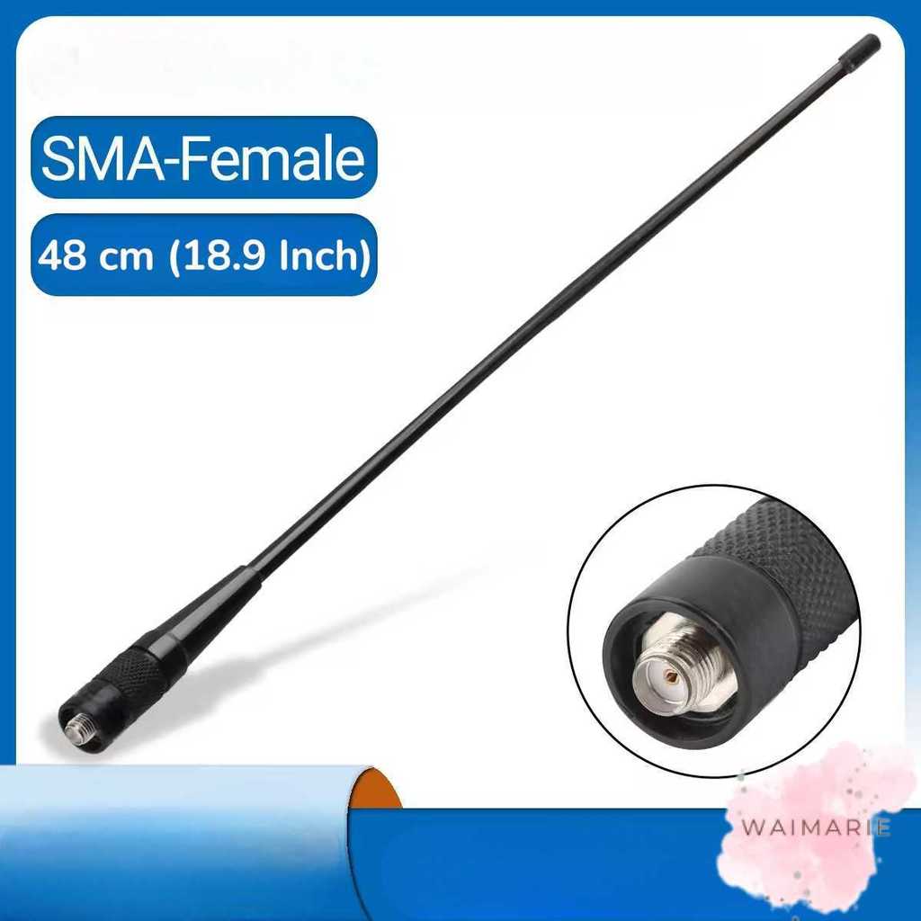 ABBREE Antena HT Walkie Talkie Radio Dual Band SMA-Female 174/470MHz - ABB48