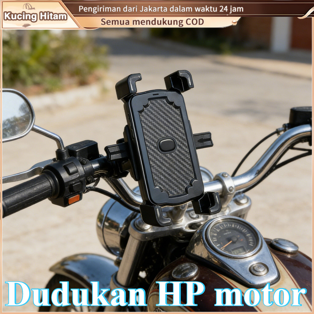 Holder Phone Stand Penyangga handphone Dudukan Hape Tatakan Hp Motorcycle Dudukan Sepeda