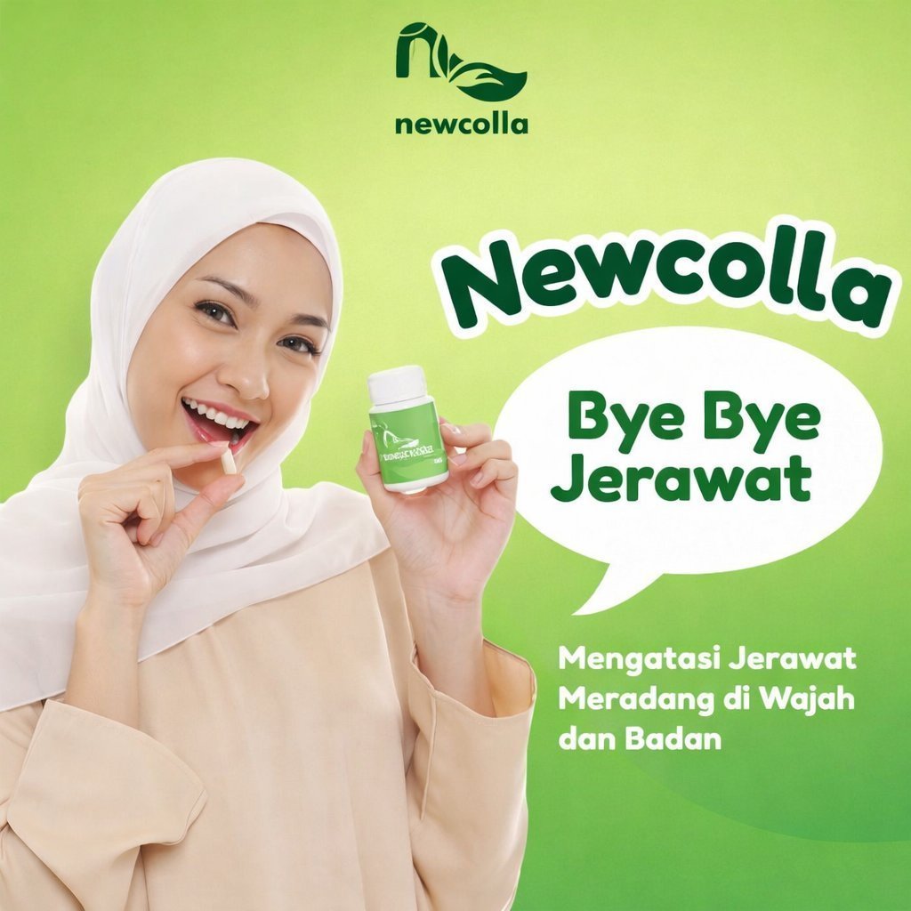 Newcolla pemutih wajah kusam wanita pemutih kulit alami ampuh original pemutih kulit bpom Newcolla k