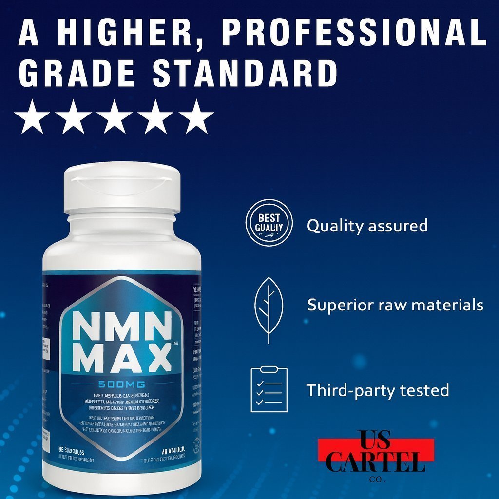 Nmn Max 500Mg original Nicotinamide Mononucleotide 60 Capsules Usa asli suplemen kesehatan untuk pri