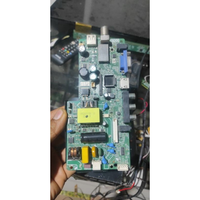 MB - MAINBOARD - MOTHERBOARD - MOBO - MODUL - MICOM - MESIN TV LED AKARI LE-24V89 - LE24V89 - 24V89