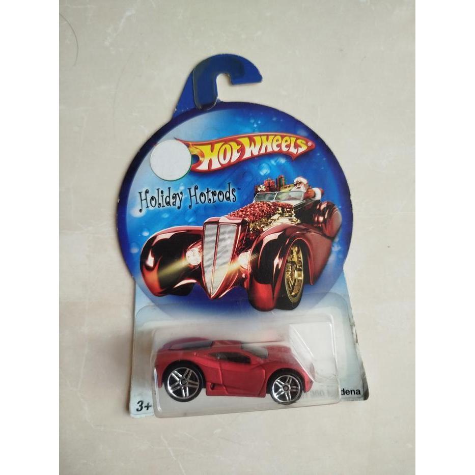 HOTWHEELS HOT WHEELS SPECIAL CARD HOLIDAY HOTRODS  FERRARI 360 MODENA  SATIN RED  VERY RARE