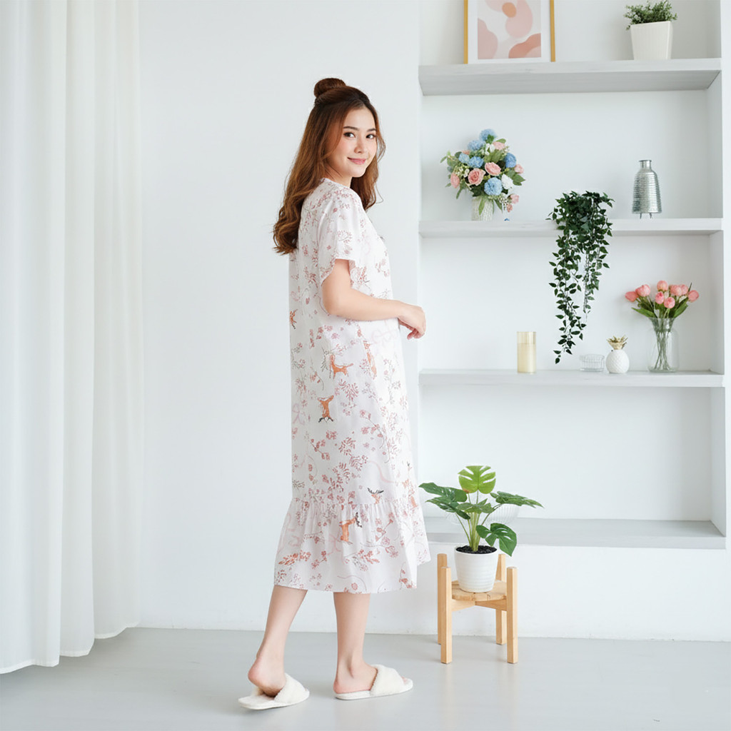 GREET NIGHT WEAR - Daster Organic Silk GREET model : T-737 / DV GEBER