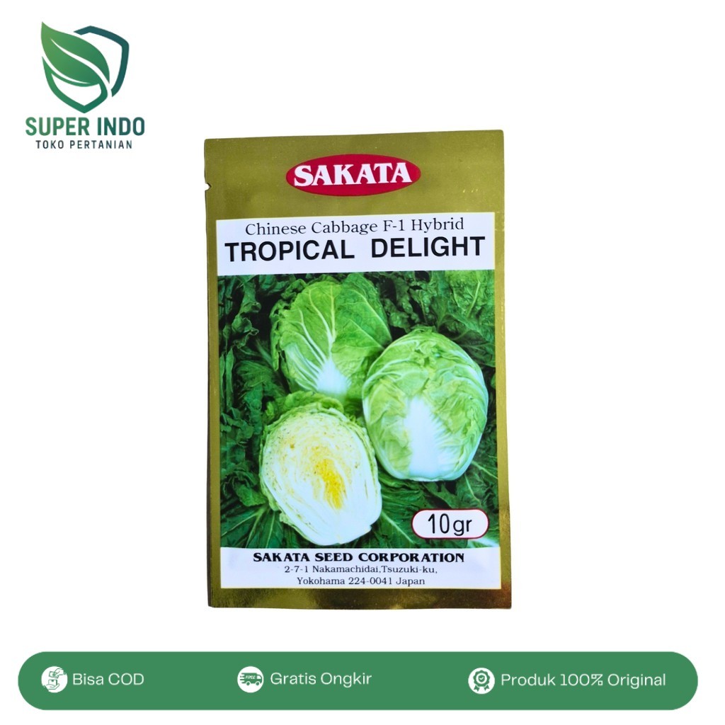 Tropical Delight Benih Sawi Putih 10gr Tanpa Bulu Produksi Tinggi