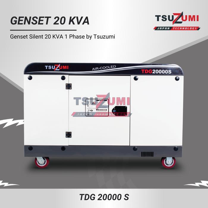 Genset 20 KVA Silent Diesel Generator TDG 20000S Japan Technology / Genset Mini Portable Genset Sile