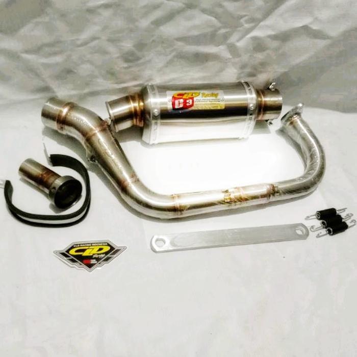 Knalpot CLD Racing type C3 for Beat Karbu/Fi, Genio/Scoopy Prestige - Bulat, Beat Karbu/FI