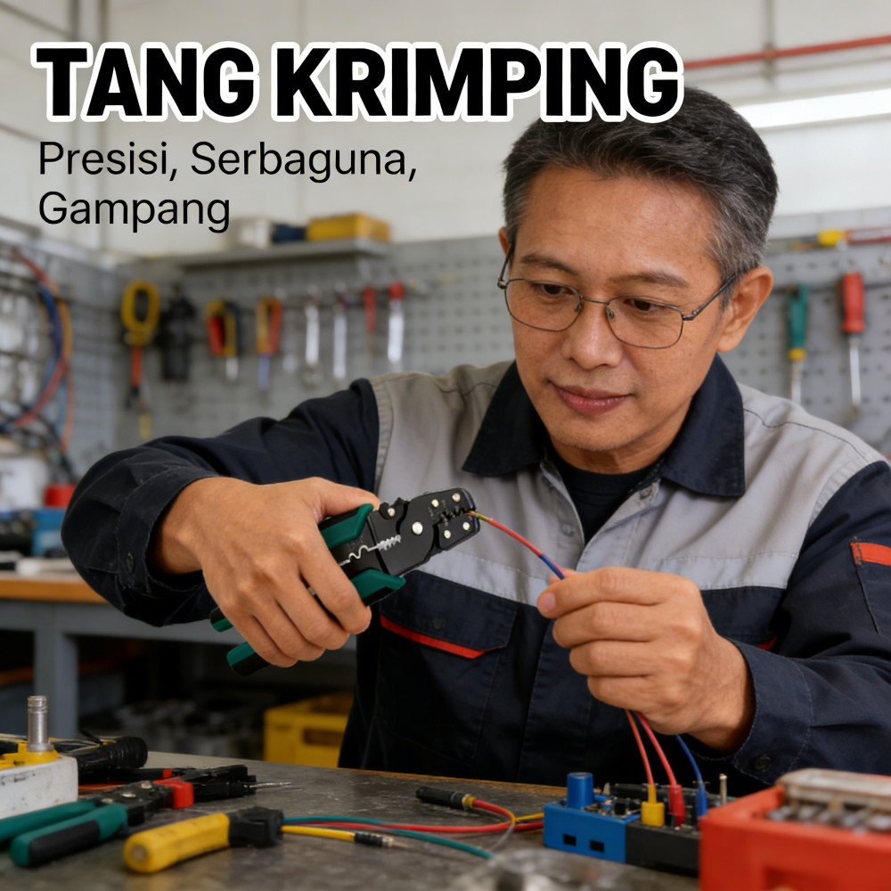 Kabel Skun Tang Krimping Multifungsi /Kupas Kabel Tang Press /Tang Potong Skun Listrik /Kabel Kombin