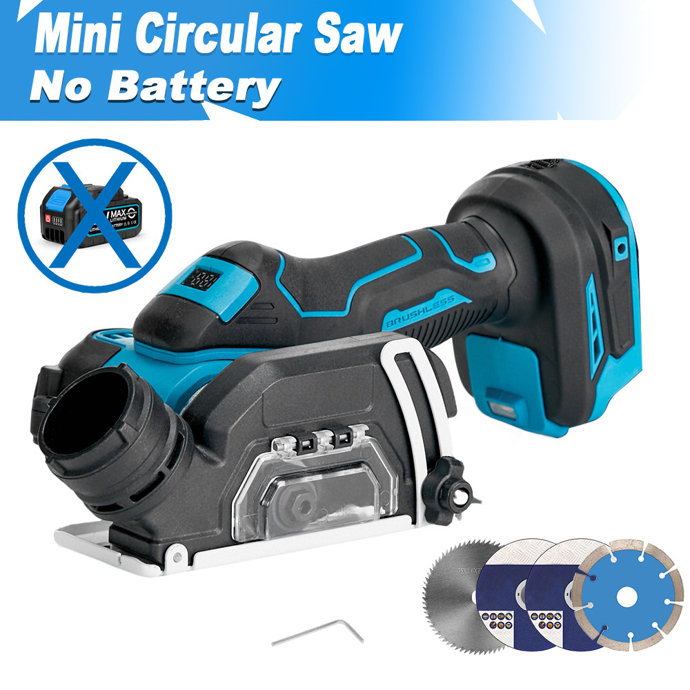 3 Inch 76mm Brushless Angle Grinder Polishing Mini Electric Circle Saw Cutting Machine with LED Disp