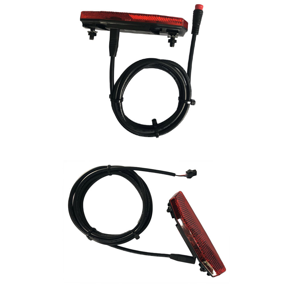 Lampu Belakang Sepeda Listrik 36V/48V, Lampu Rem Belakang Ebike, Lampu Keselamatan Belakang, Lampu P