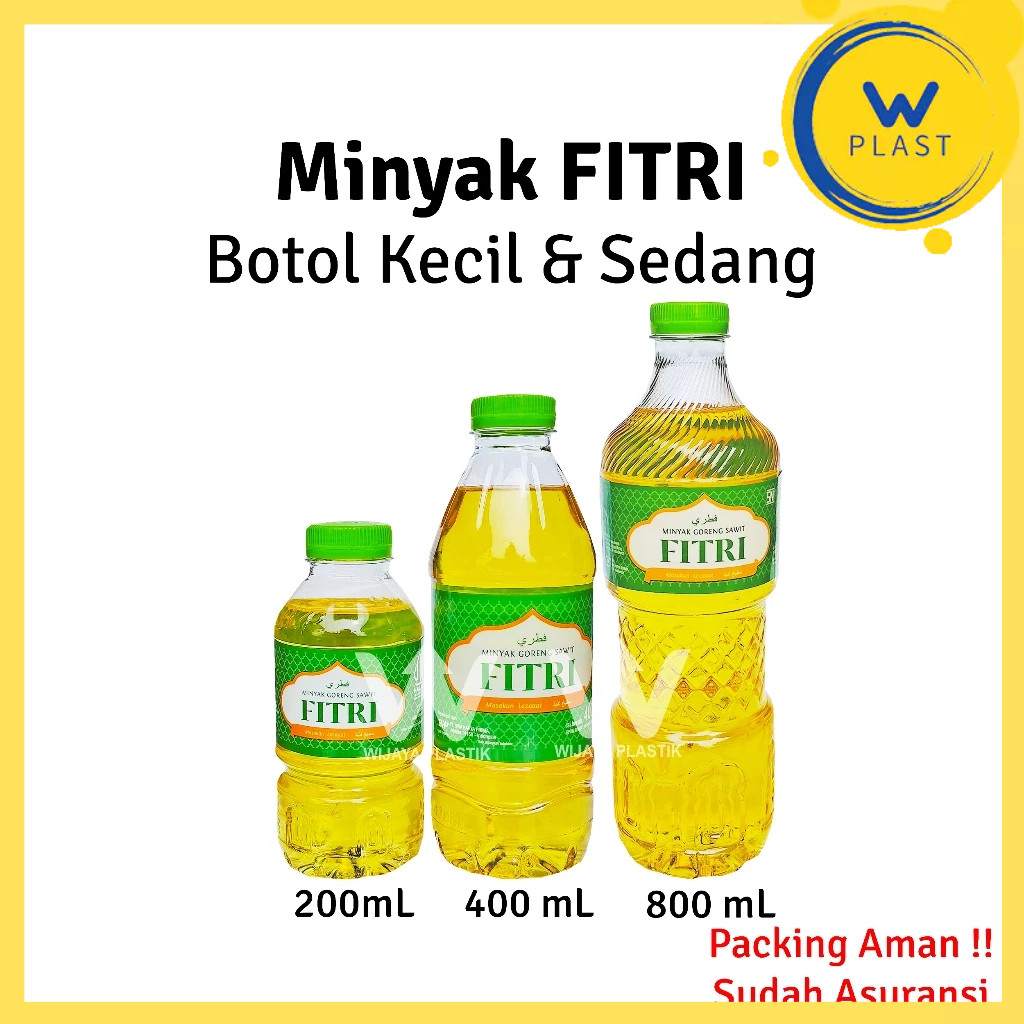 Minyak BOTOL Mini [FITRI] 200 400 500 800 mL 1L5L --- @Botol | goreng kecil kelapa sawit camping bot