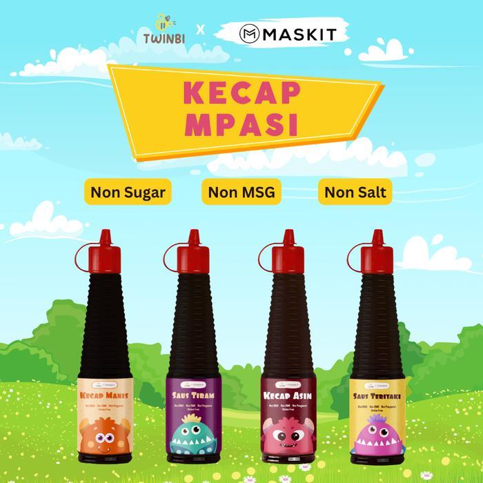 Maskit MPASI Saus Tiram Kecap Asin Manis Teriyaki MPASI Bayi & Anak 130ml - Saus Tiram