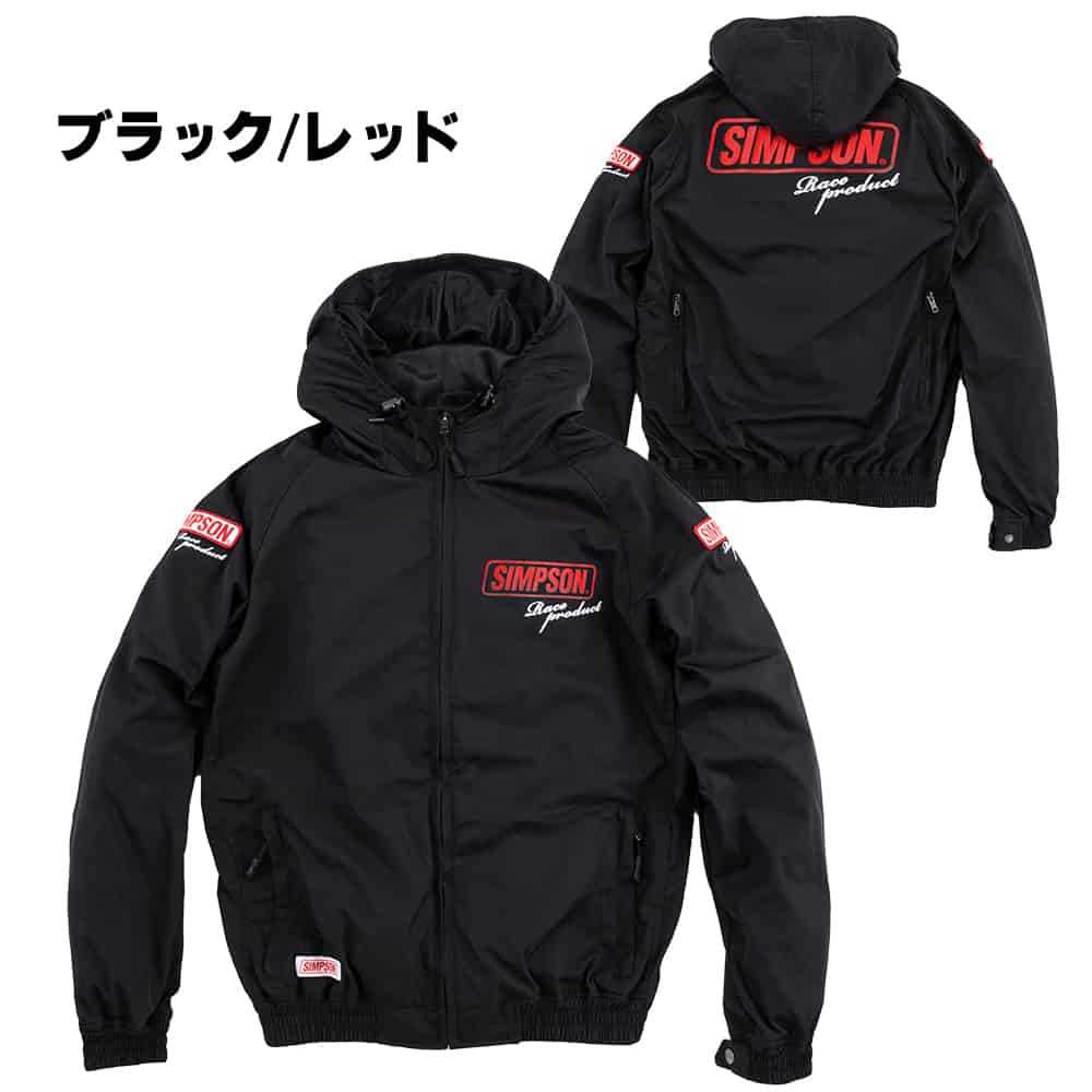 Jaket Motor - Simpson NSM C08 Black Red Original