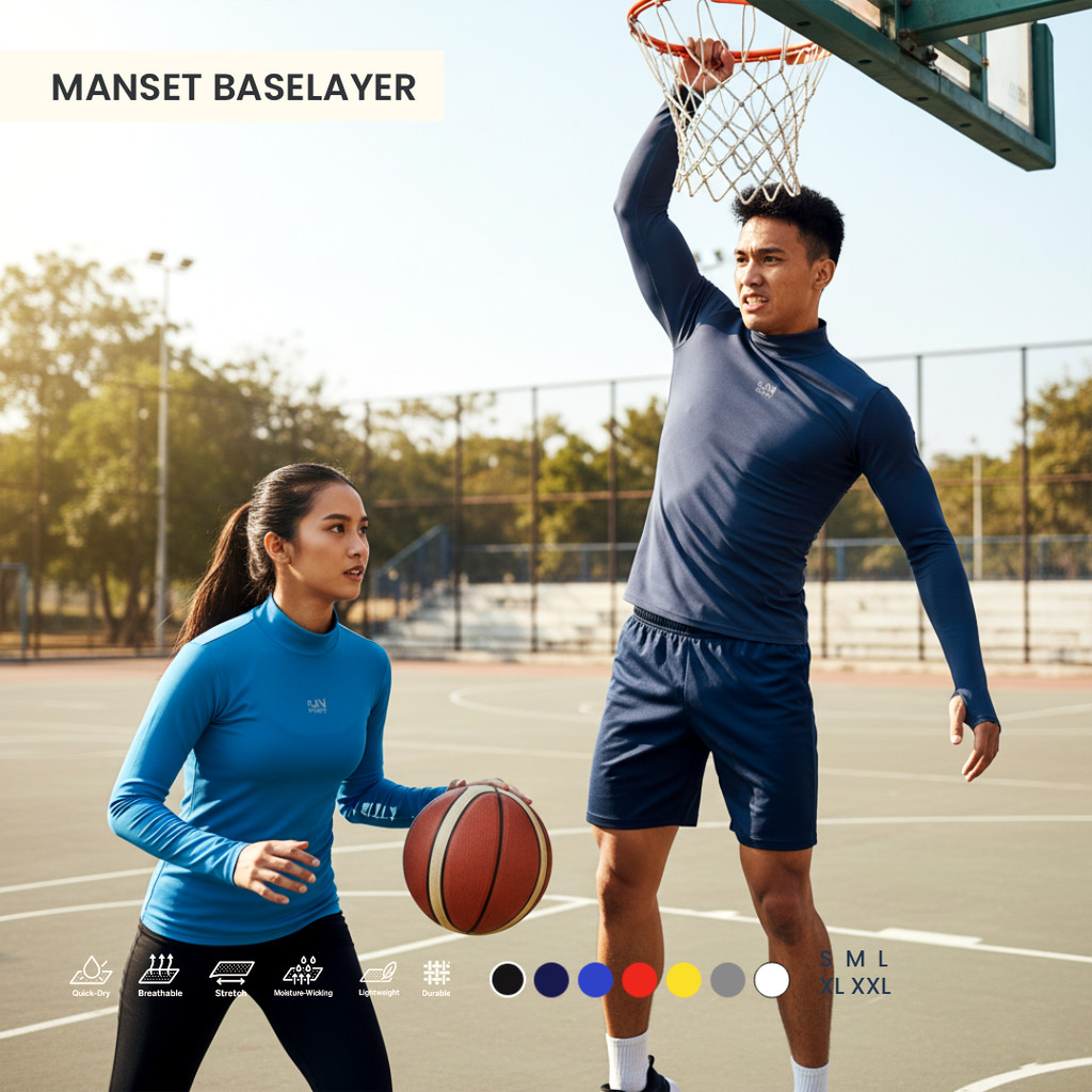 Baju Manset Baselayer Gunung Pria Wanita Outfit Outdor Viral Terbaru