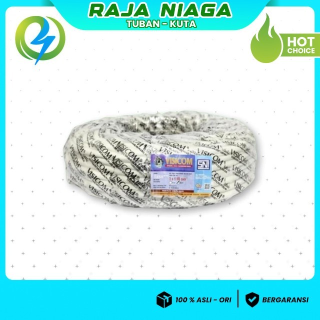 Visicom Kabel Listrik Putih 2x1.5 mm Panjang 50 METER
