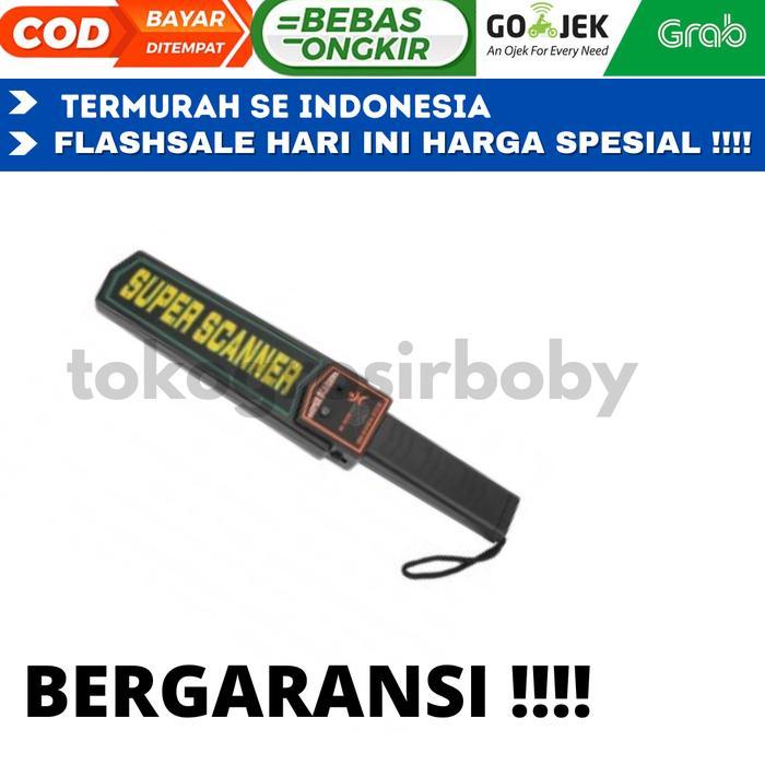 promo SECURITY METAL DETECTOR ALAT METAL DETEKTOR LOGAM SUPER SCANNER - SECURITY METAL terlaris