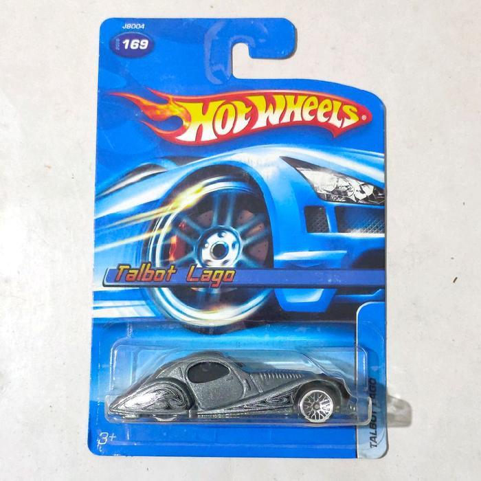 Mainan Hot Wheels Talbot Lago abu-abu 2007 blue card basr besi