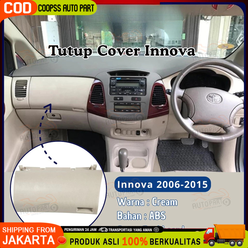Tutup Laci Dashboard Cover Laci Atas Innova Untuk Toyota Innova 2006 - 2015/Tutup Cover Innova 2006-