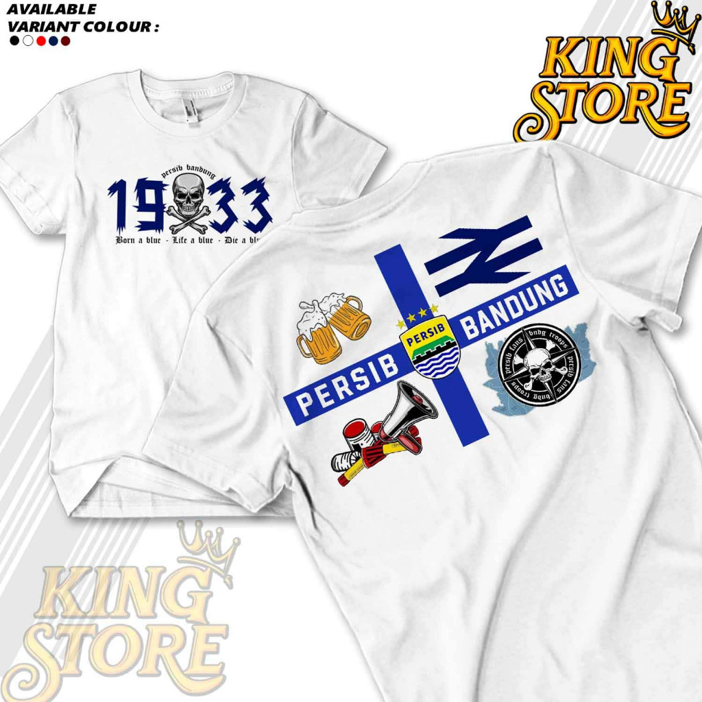 KAOS DISTRO PERSIB BIRU DIHATIKU BIRU DIJIWAKU - TSHIRT CASUAL PERSIB TERBARU - BAJU BOBOTOH PERSIB