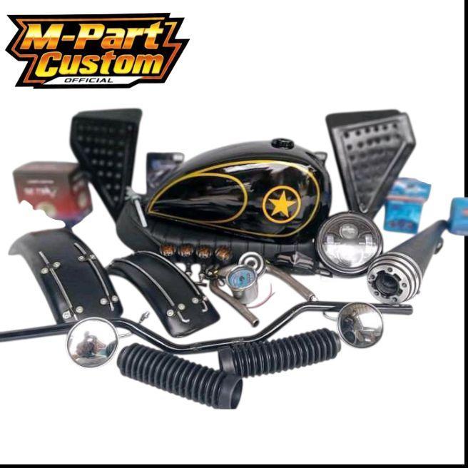 body set custom japstyle full set thunder megapro tiger  gl 100 Scorpio byson