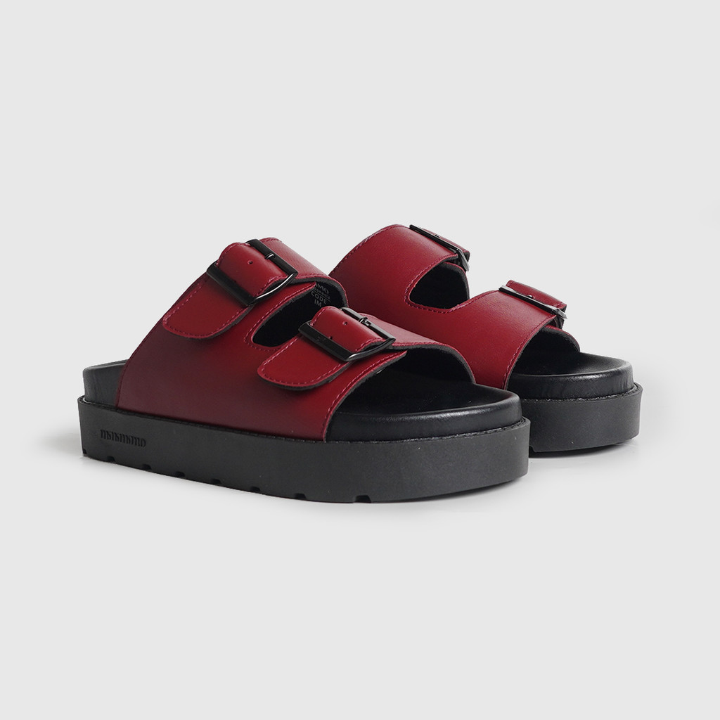 Mimosabi - Sandal Wanita Platform | Haura Maroon Evo