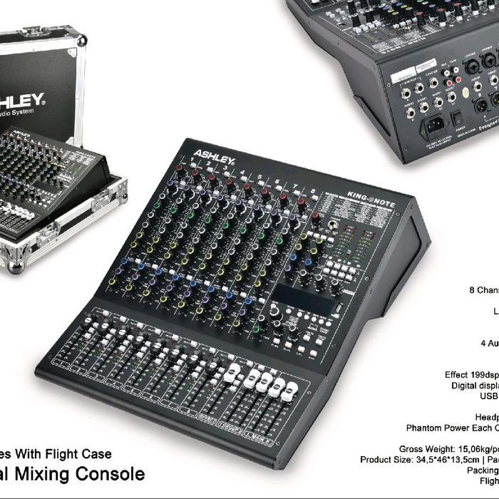 mixer audio ashley king8note terbaru hardcase