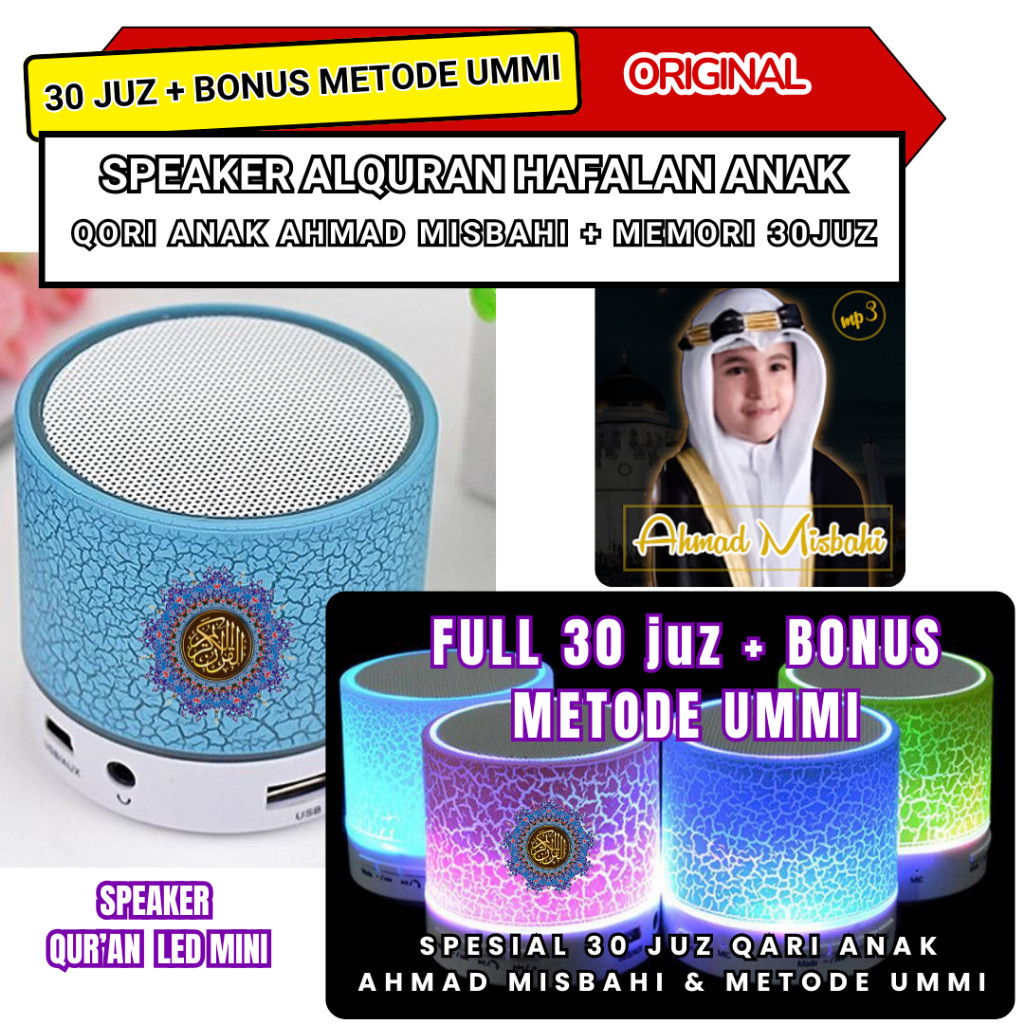 [BISA COD] Speaker Murottal Alquran Mini 30 Juz Lengkap Untuk Hafalan Anak - Speaker Quran Digital P