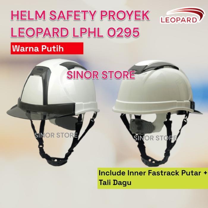 Helm Safety Proyek ABS LEOPARD Fastrack Model TOPI 0295 - Putih, LEOPARD TOPI