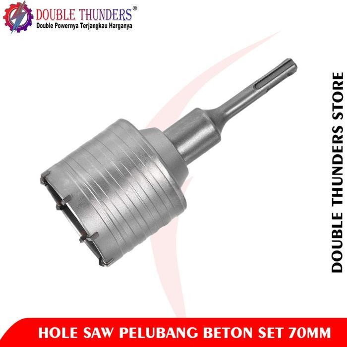 DT Hole Saw Beton Set 70MM Hole Saw Pelubang Beton Set