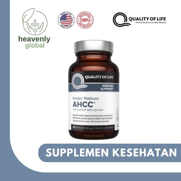 Quality of Life Premium Kinoko Platinum AHCC - 60 Vegicaps