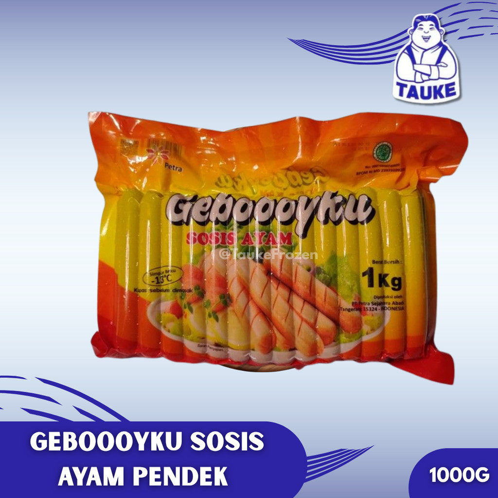 Geboyku Sosis Ayam Pendek 1000gr / Geboy / Geboyku / Geboooyku Sosis Murah