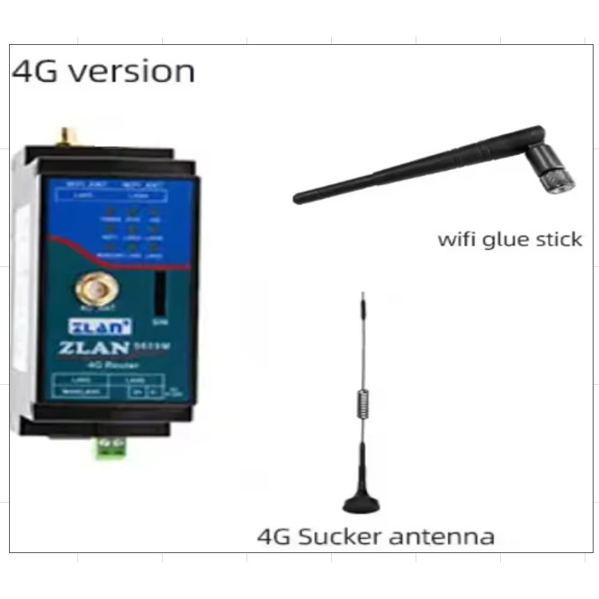 Industrial Networking CAT1 Module ZLAN 9809M 4G wireless Router Card WiFi Multi Ports Din Rail high-