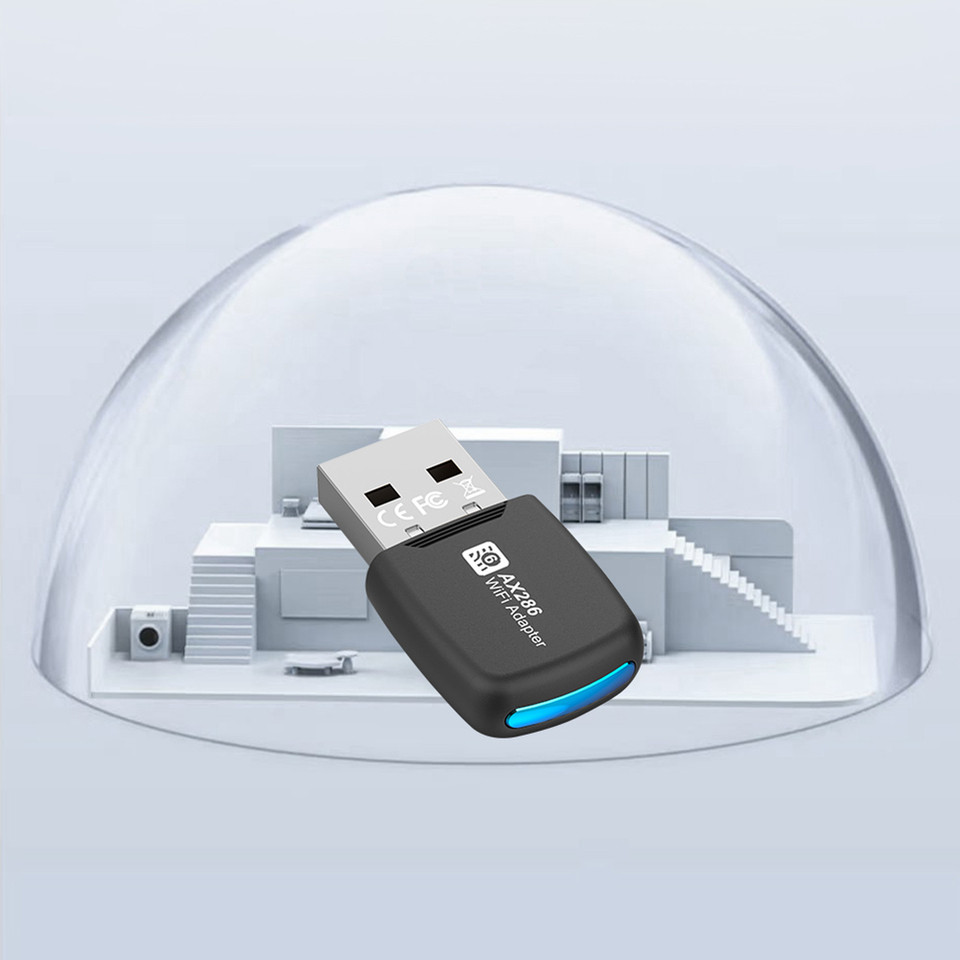 WIFI 6 USB Dongle Mini USB WiFi Card Adapter Driver Free WiFi Lan Adapter 24GHz 2868Mbps For PC Lapt